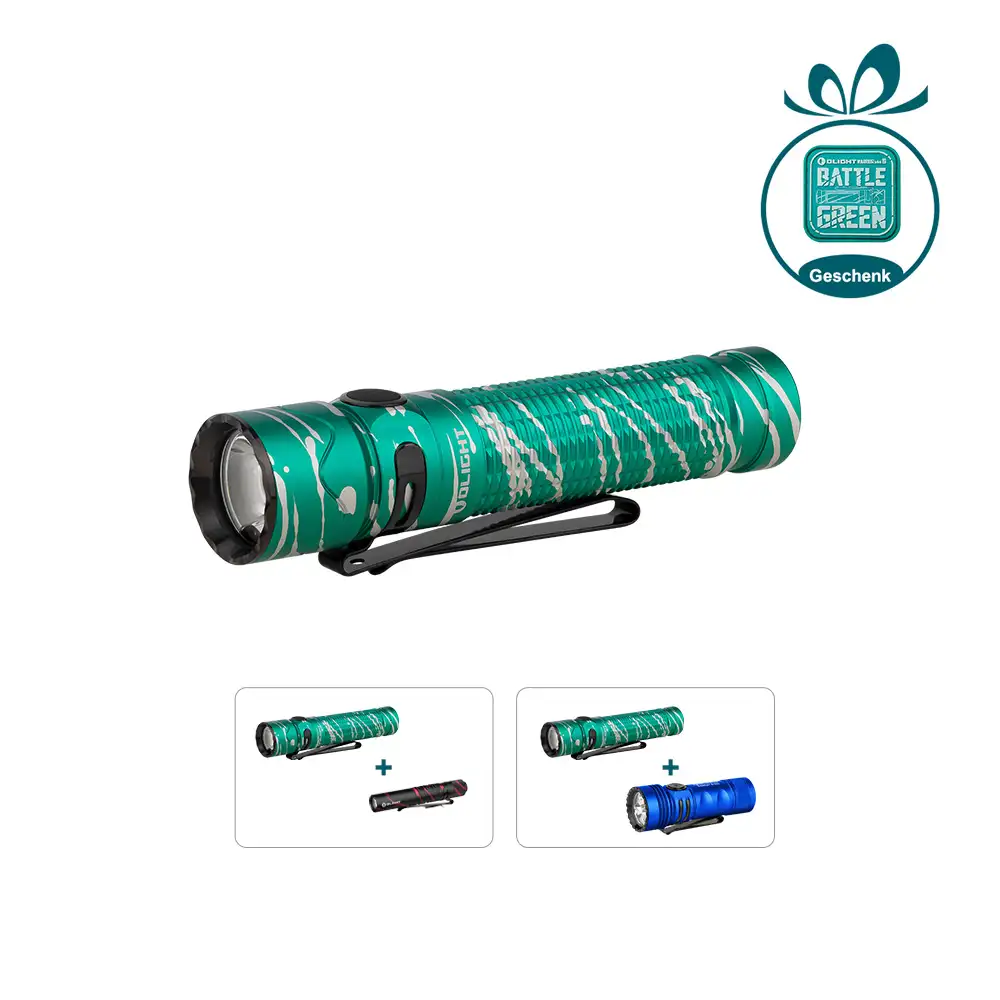 Olight Warrior Mini 2 Battle Green Bundle