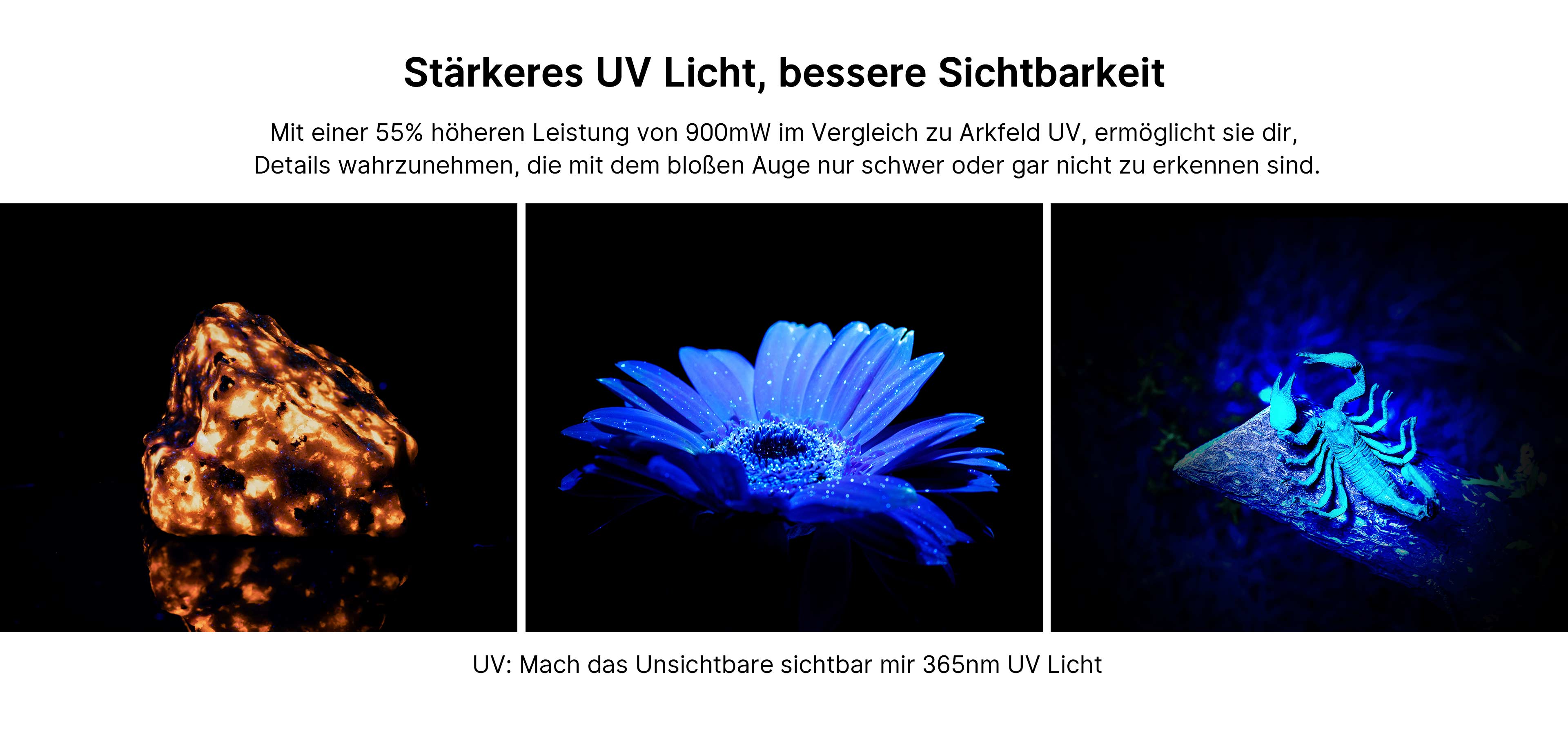 Offizielle Arkfeld-Pro-Anwendungsmontage mit fluoreszierenden Objekten